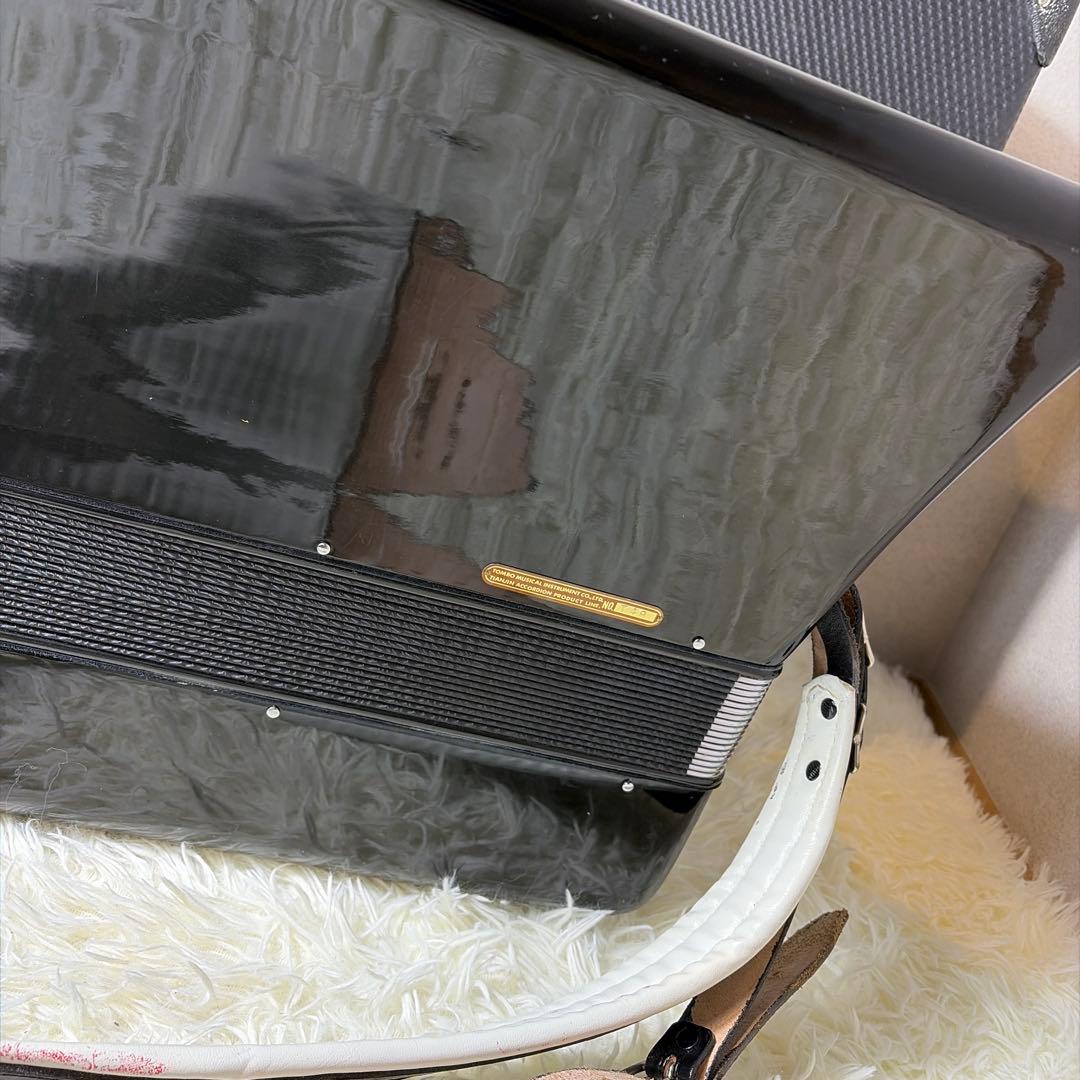 【希少】オールブラック TOMBO トンボ アコーディオン T 48 ケース付