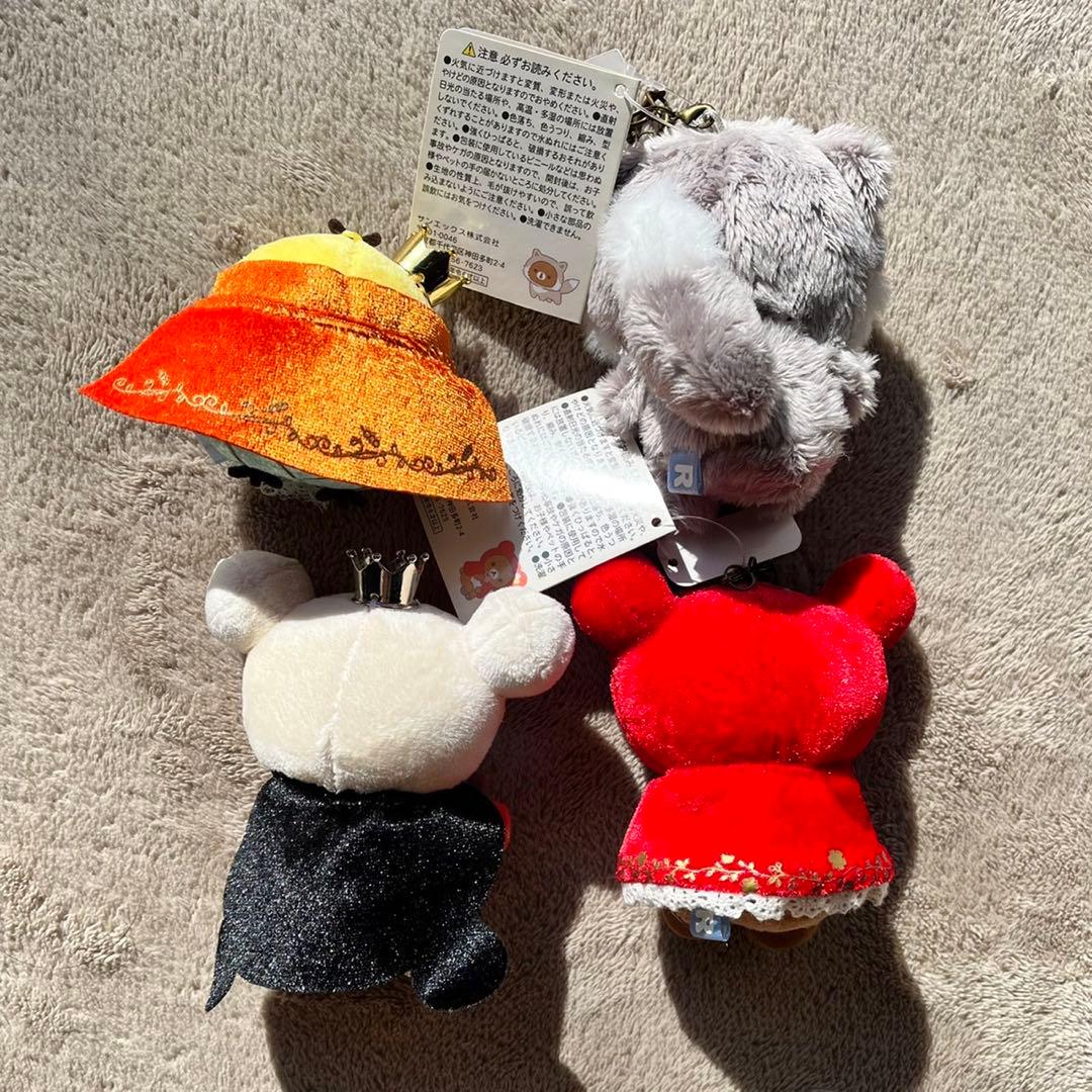 リラックマ 童話 ぶら下げぬいぐるみ４点セット