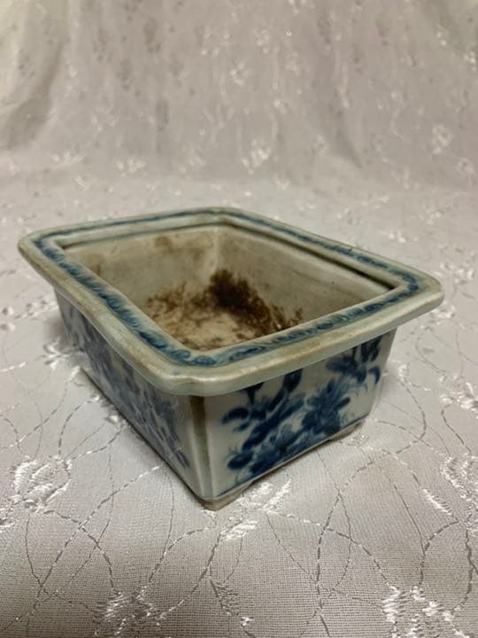 絵鉢　長方　盆栽鉢