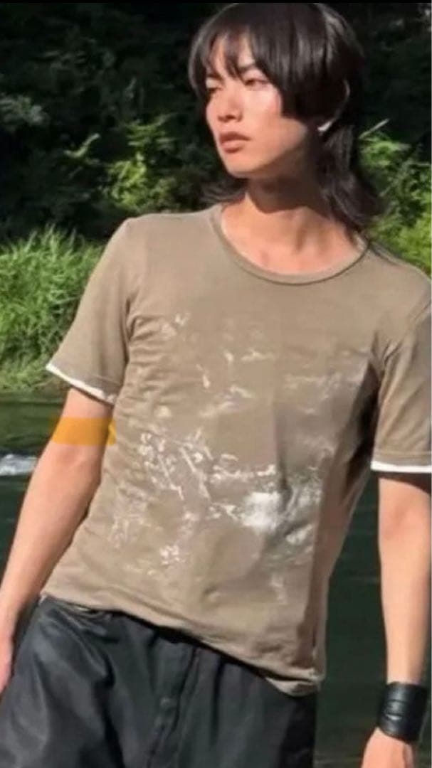 良品 HELMUT LANG 90s 初期 ペイント ペンキ tシャツ 本人期