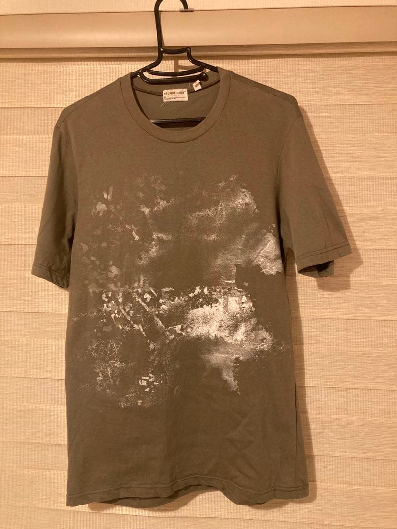 良品 HELMUT LANG 90s 初期 ペイント ペンキ tシャツ 本人期
