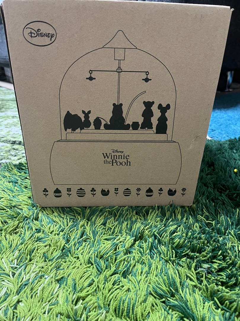 お買い得!!ジオラマからくり置時計/くまのプーさん　リズム 動作確認済み　美品