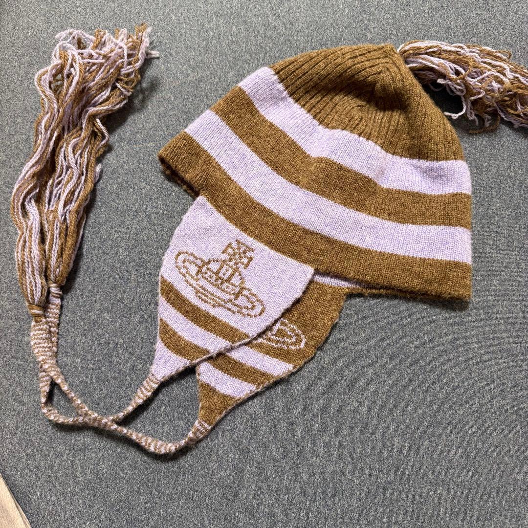 希少 レアカラー Vivienne Westwood ニット帽 オーブ