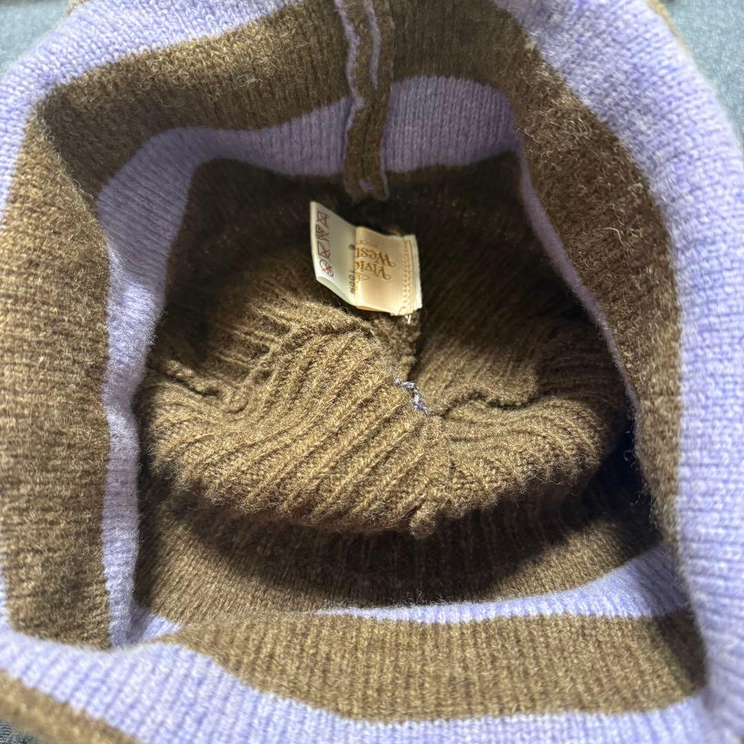 希少 レアカラー Vivienne Westwood ニット帽 オーブ