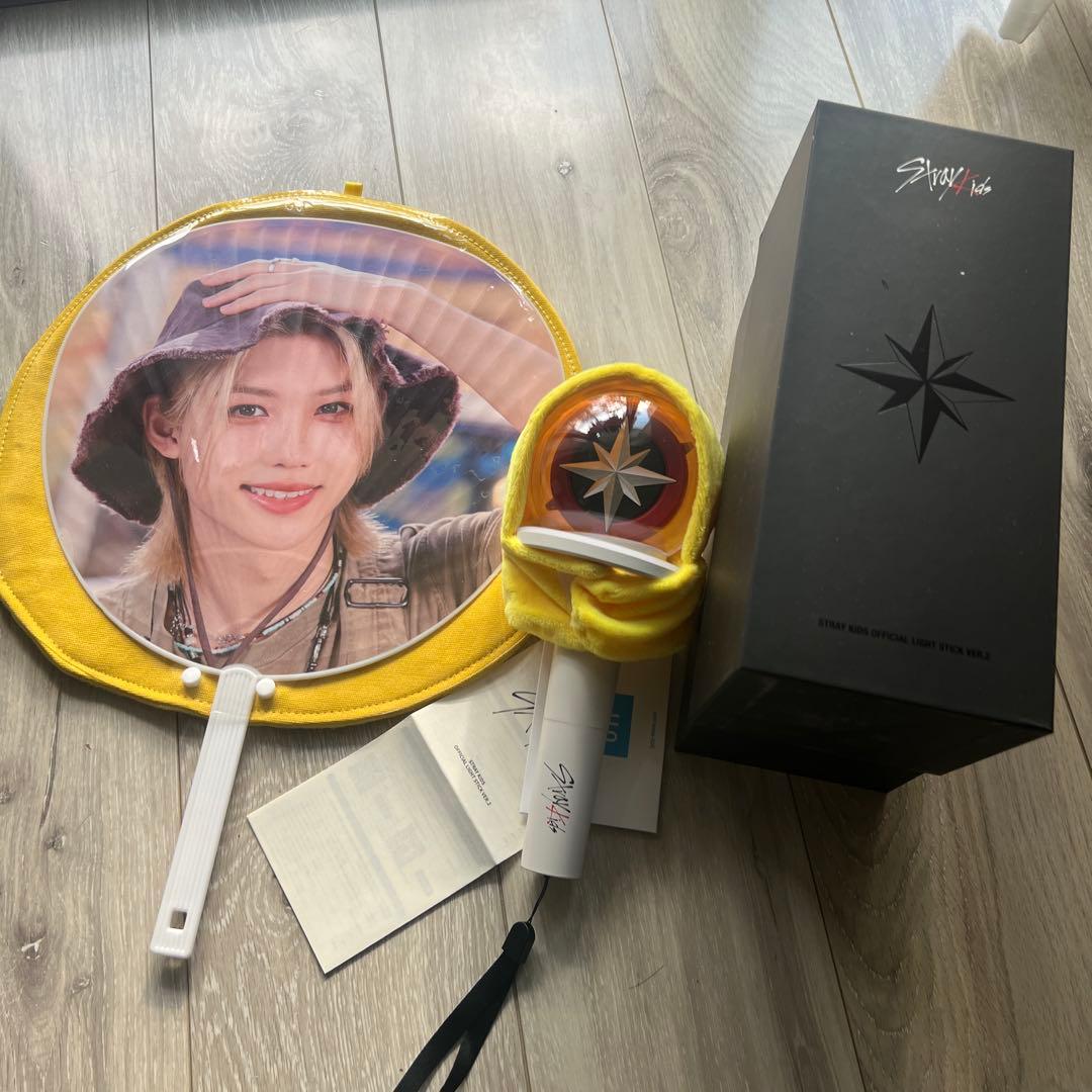 スキズ　ペンライト　うちわ　うちわカバー　グッズセット　Stray kids