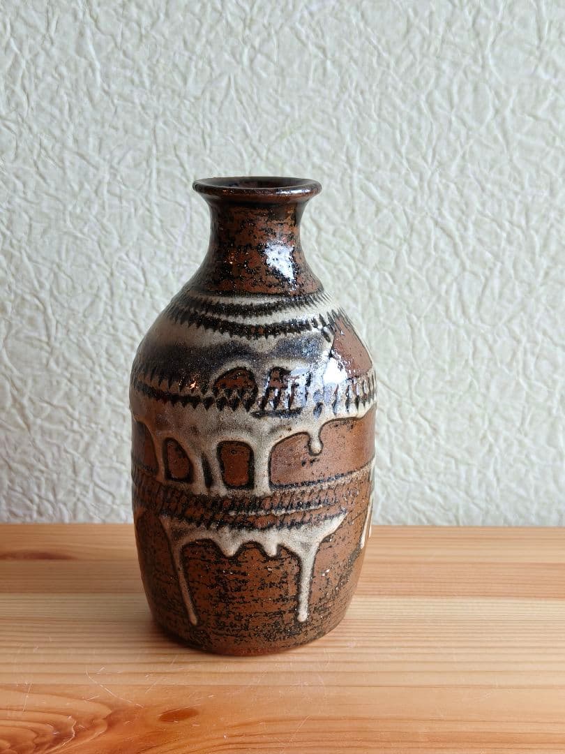 壺屋焼　徳利　やちむん　民藝　飛鉋