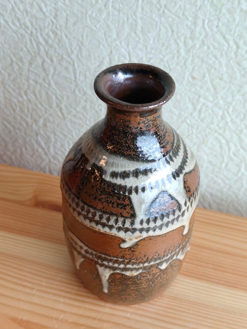 壺屋焼　徳利　やちむん　民藝　飛鉋