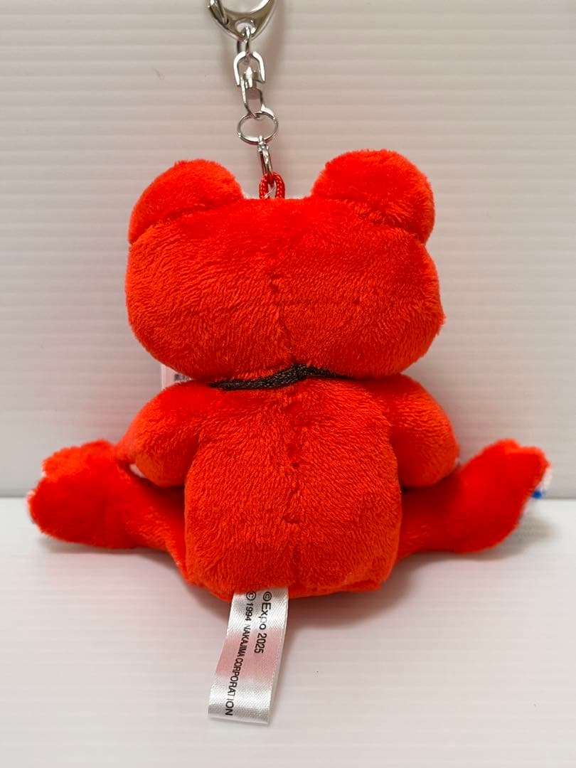 かえるのピクルス★赤・緑・青・アイボリー★マスコットとキーリング4匹セット