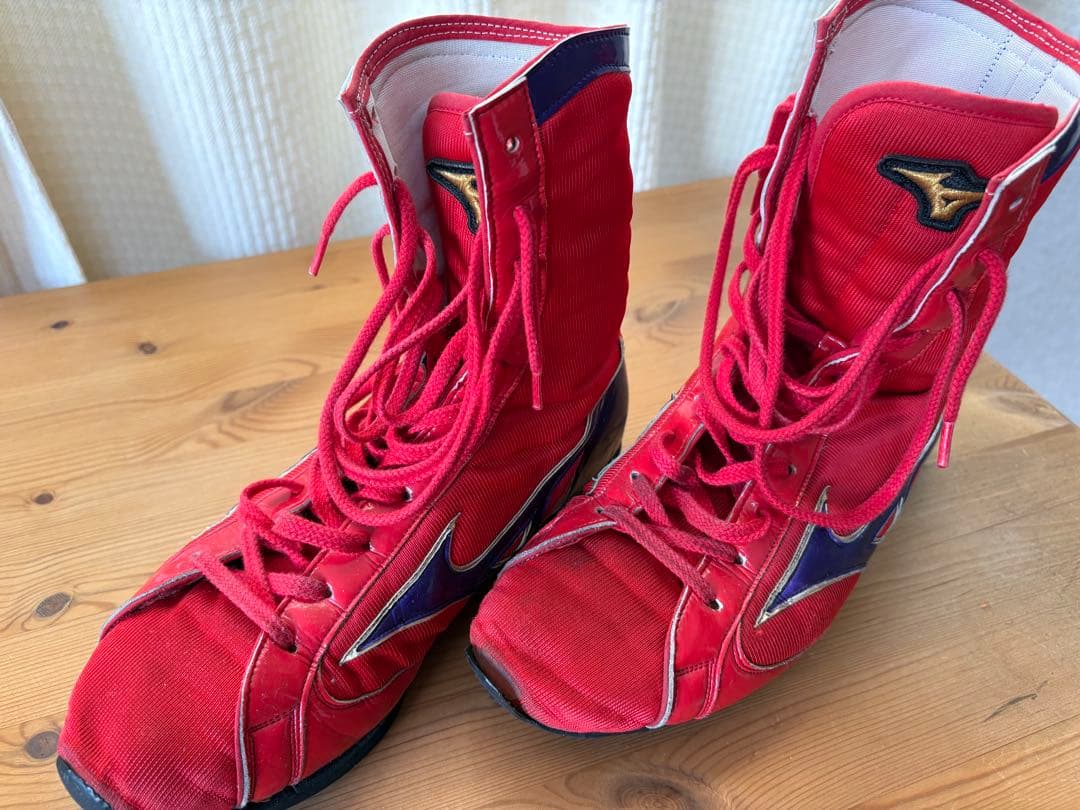 ミズノ ボクシングシューズ レッド