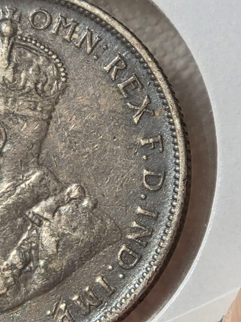 (稀少年号)オーストラリア連邦　ジョージ５世　1フローリン銀貨　1919 M