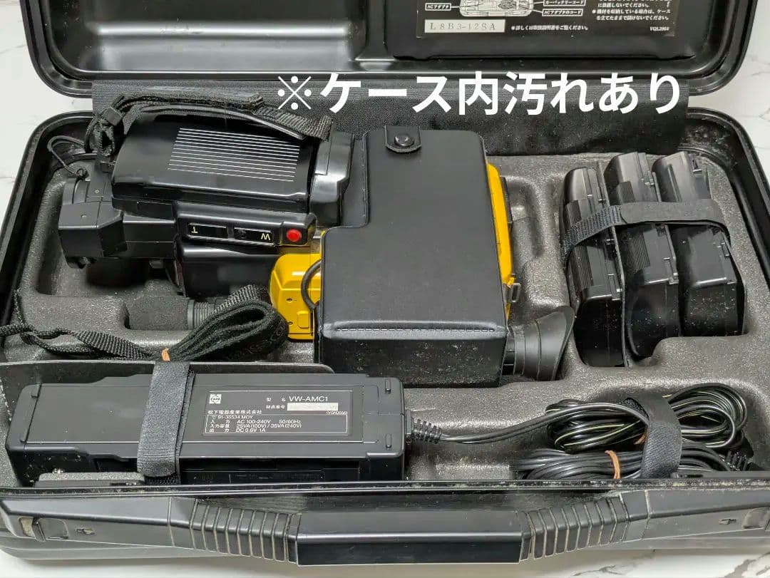 【希少動作品】National　NV-MC15　VHS-C対応　イエロー