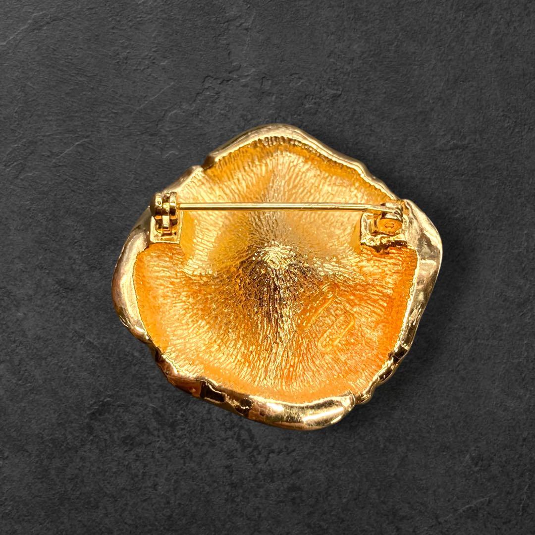 vintage Dior 花モチーフ フェイクパール ブローチ 221