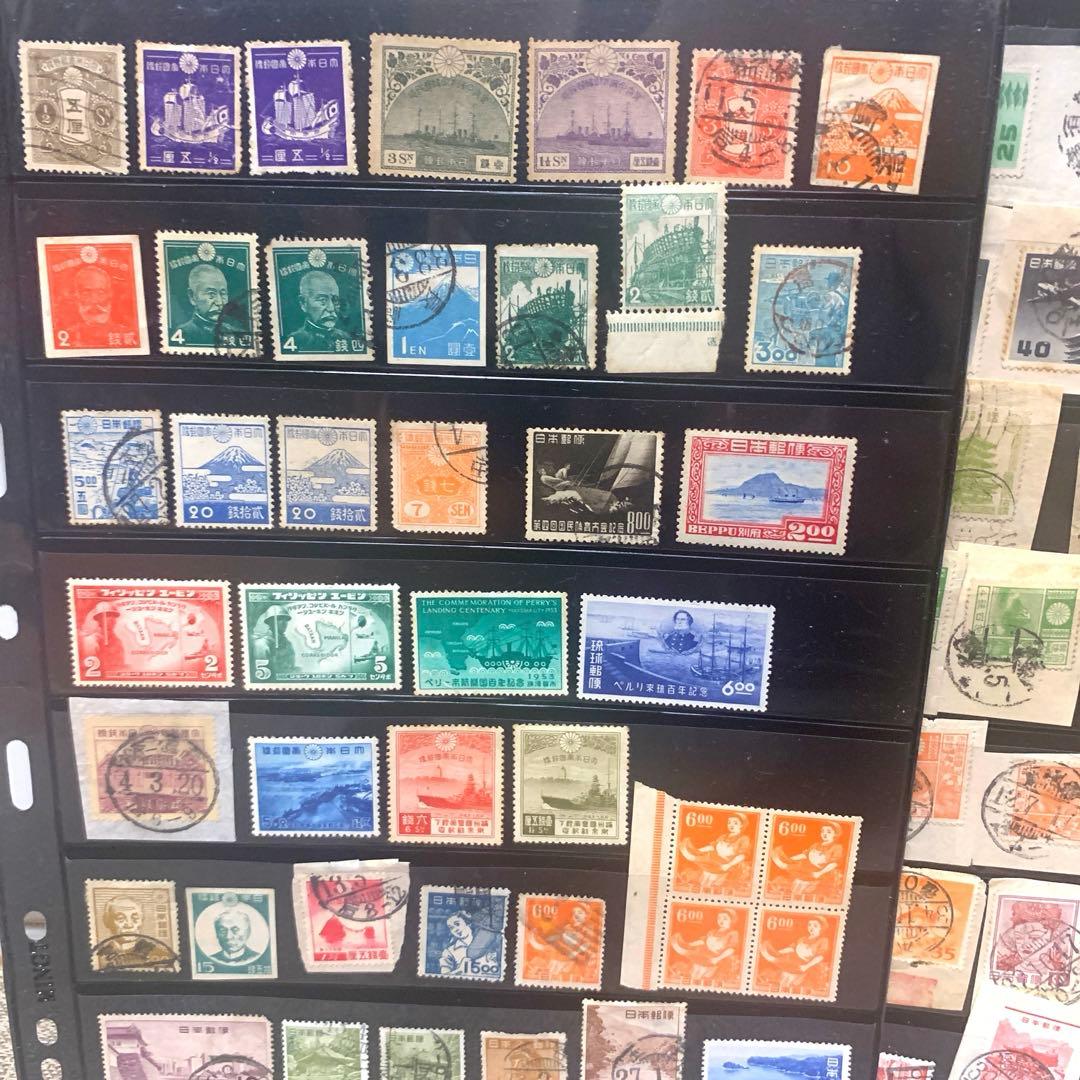 使用済み　日本切手　180枚　戦前　昭和　消印あり