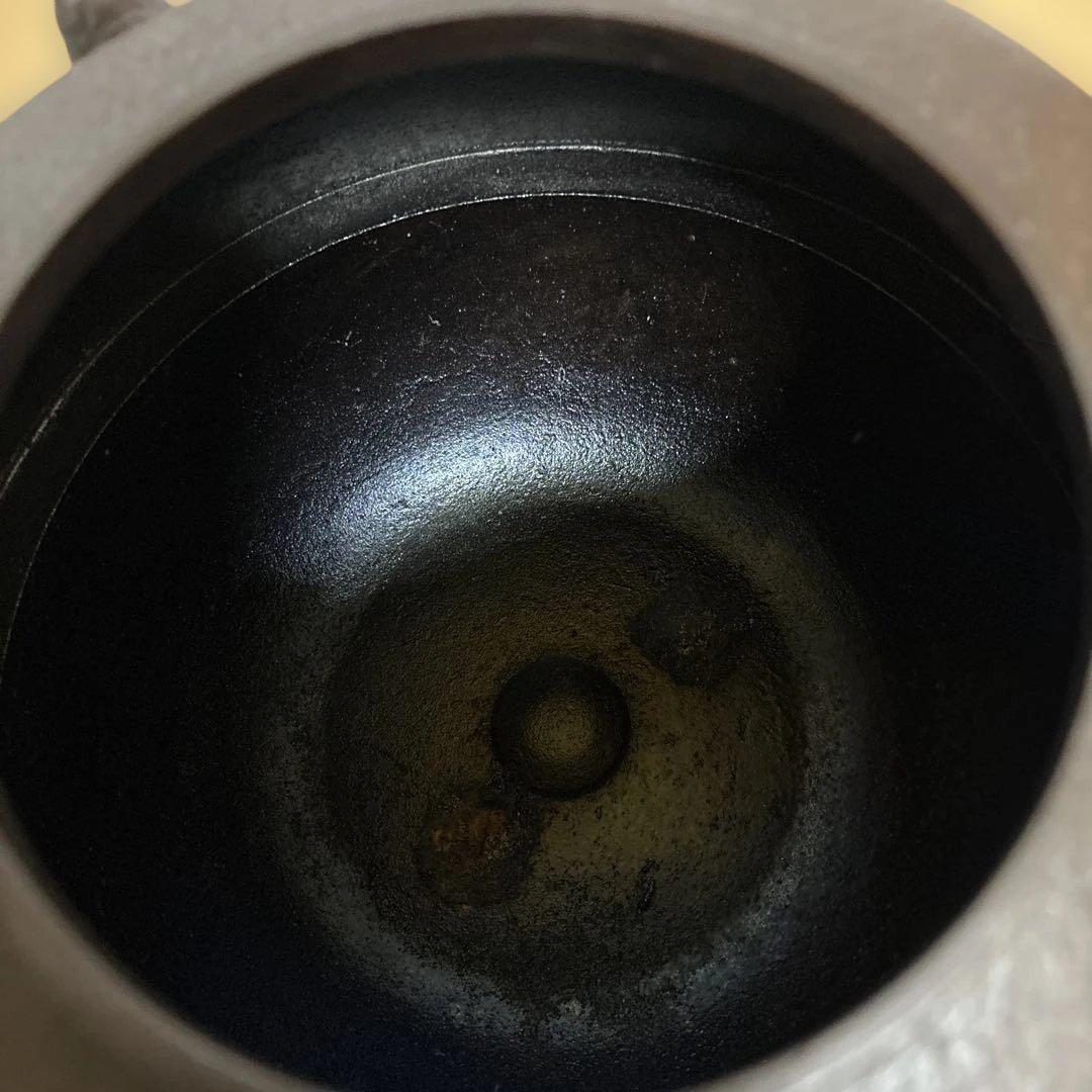 菊池正直 釜　一ノ瀬宗和 風炉　唐銅鬼面風炉　27日まで限定10%オフ‼️