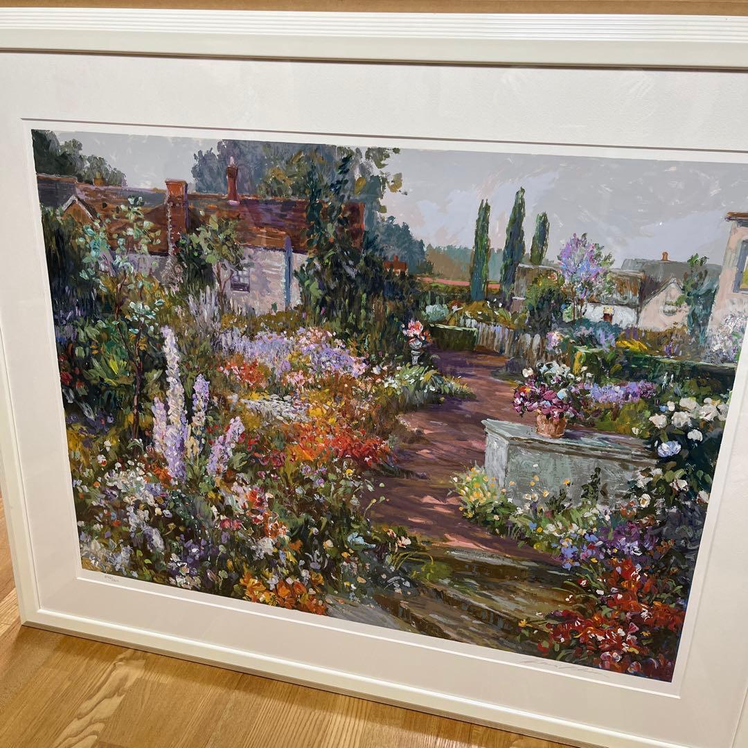 K55 アンリ　プリッソン画　ブリティッシュガーデン　ED No.272/300