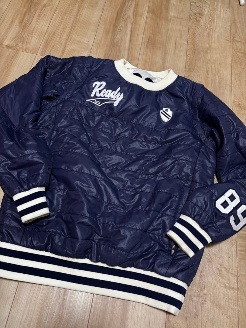 パーリーゲイツ 中綿 リバーシブル プルオーバー