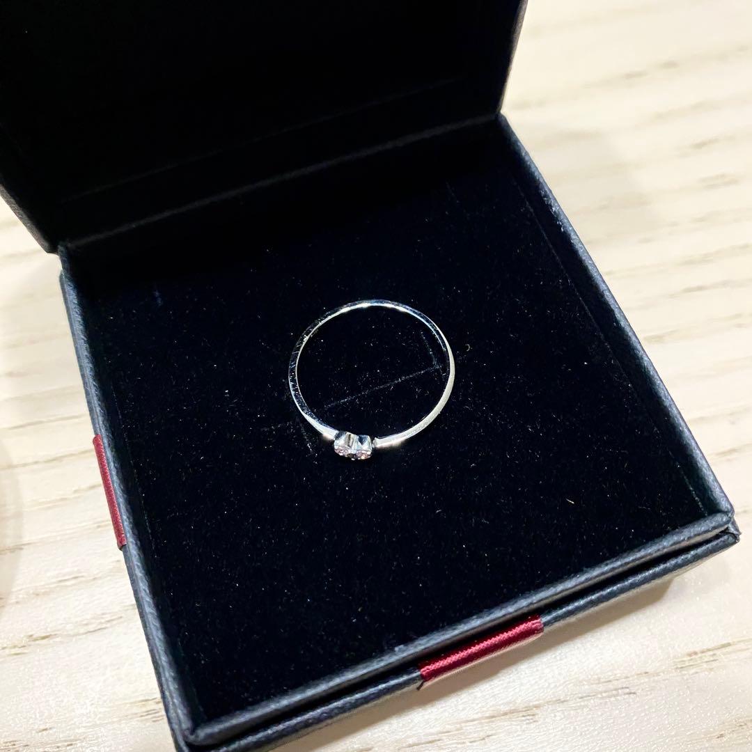 し*ん様 天然ピンクダイヤモンド　指輪　ハートリング