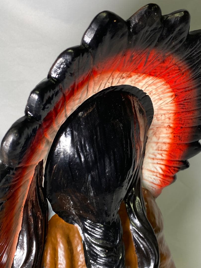 2172❣️ インディアン　男性　オブジェ　看板