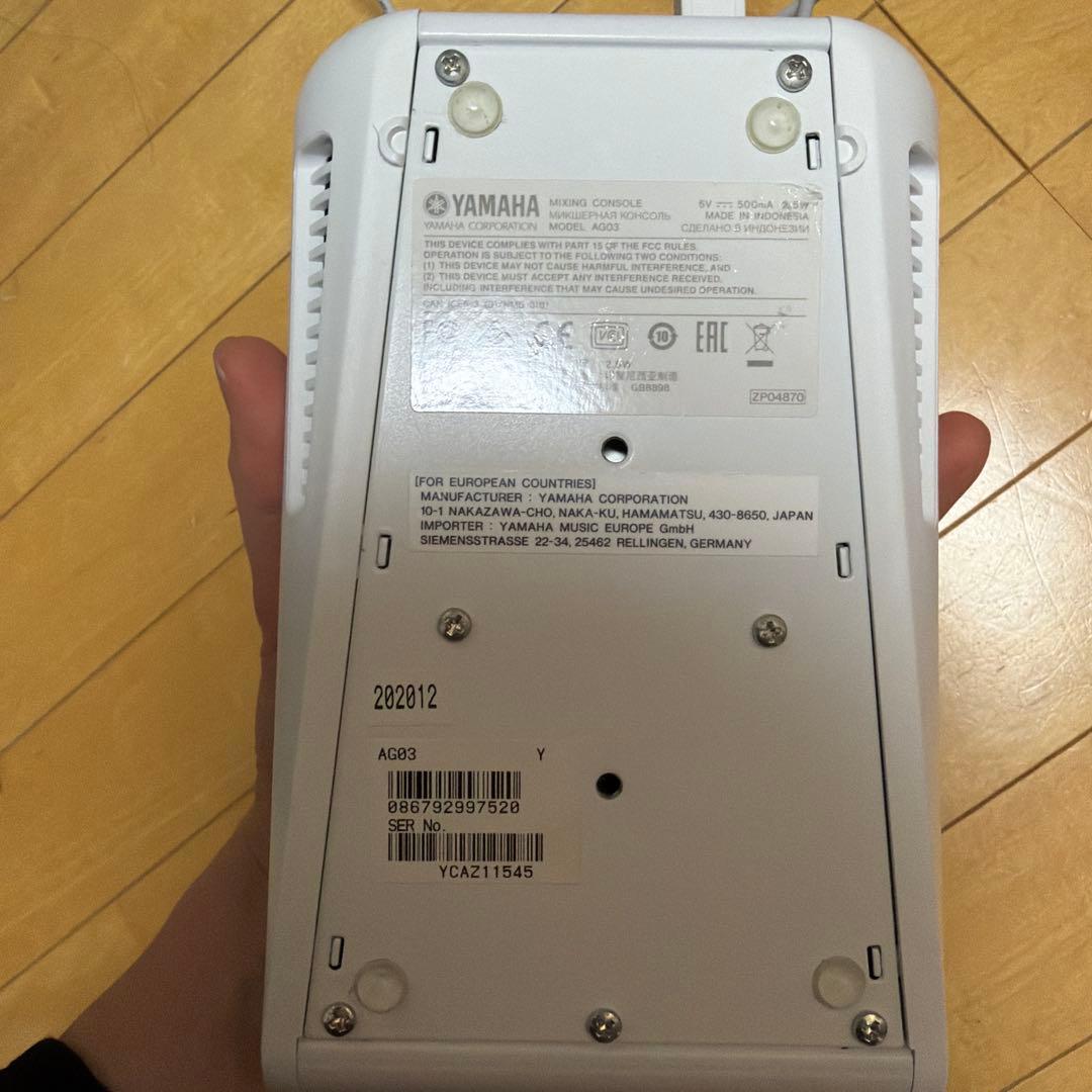 YAMAHA AG03コンデンサーマイク AT2020他　セット