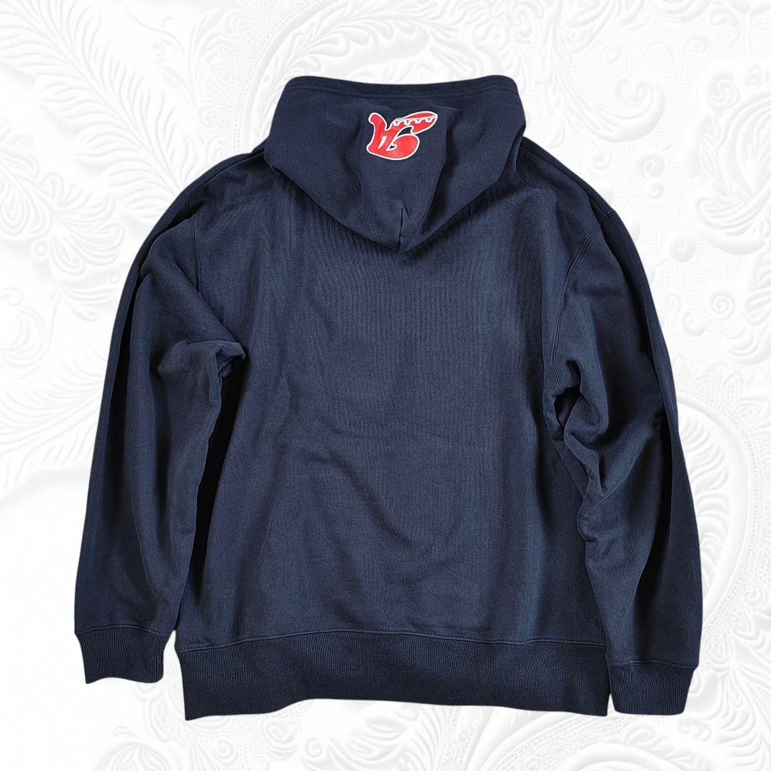 【極美品/コラボ】限定ムータマリン×アカンサス プルオーバーパーカー 濃紺 L