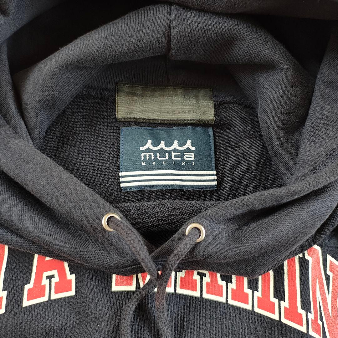 【極美品/コラボ】限定ムータマリン×アカンサス プルオーバーパーカー 濃紺 L