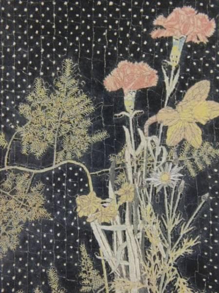 山下清、カーネーション、希少画集画、 新品額装付