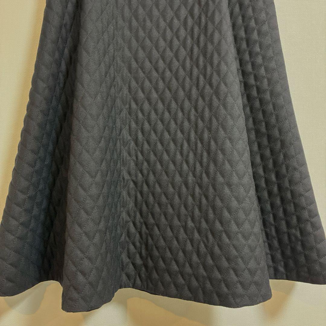 フォクシー　キルティングスカート　サイズ40 クロスフレア