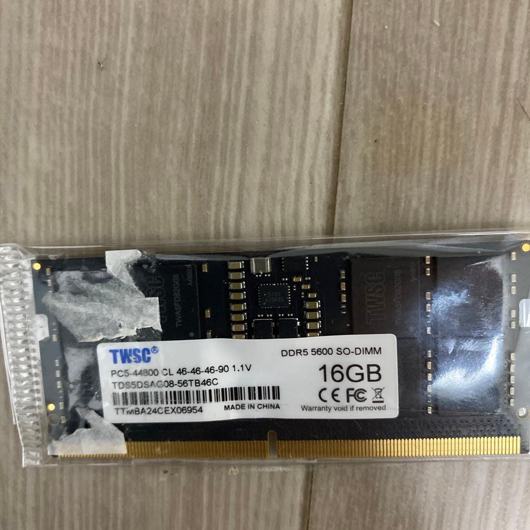 TWSC DDR5 5600 SO-DIMM 16GB メモリー