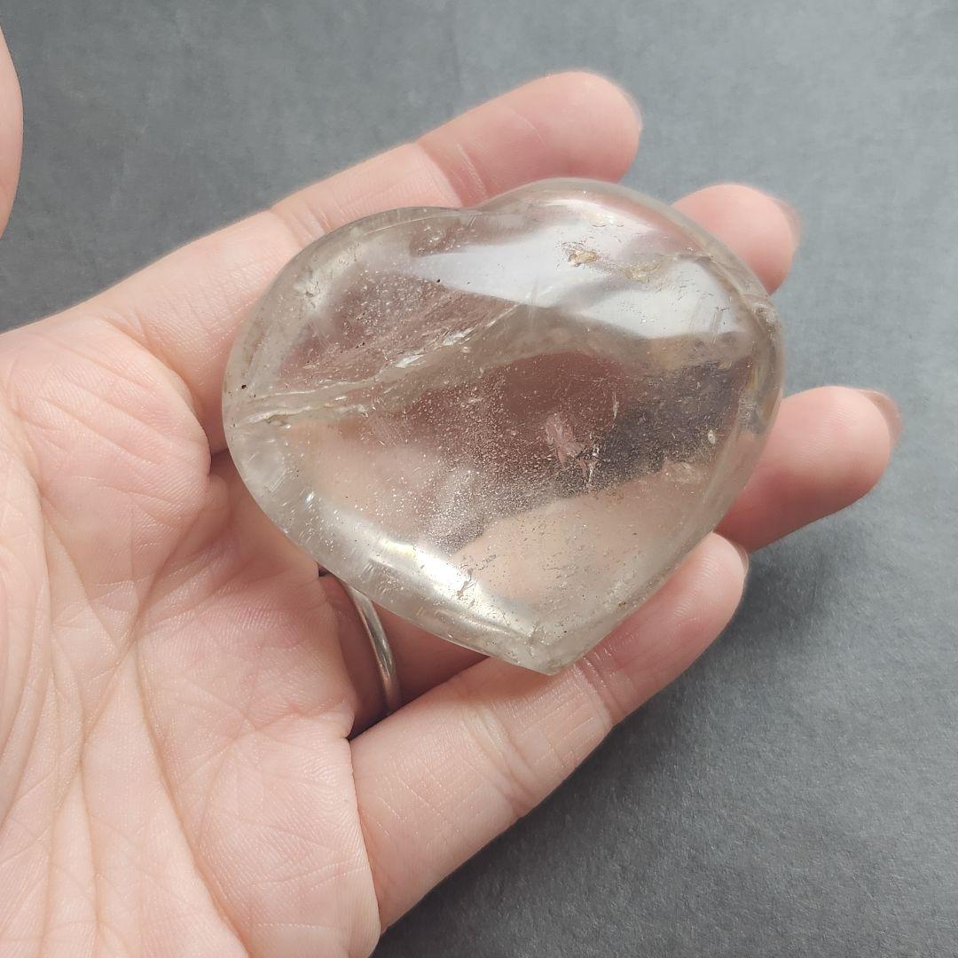 【一点物】ヒマラヤ水晶 ハート ✩.*˚インテリア×天然石
