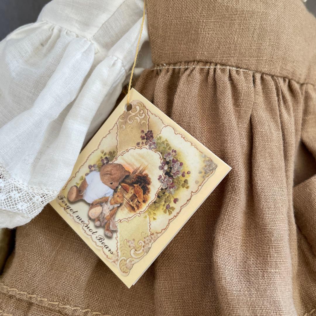 海外 アーティスト テディベア フォーゲットミーノット　 約28cm