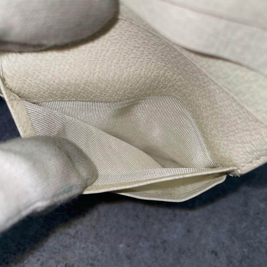 【微美品】BVLGARI ブルガリ 折り財布 総柄 ブルー レザー キャンバス