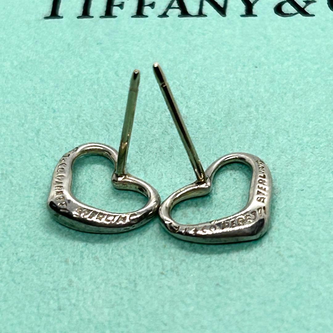 ✨美品✨ティファニー オープンハート ピアス SV925 社外キャッチ 人気
