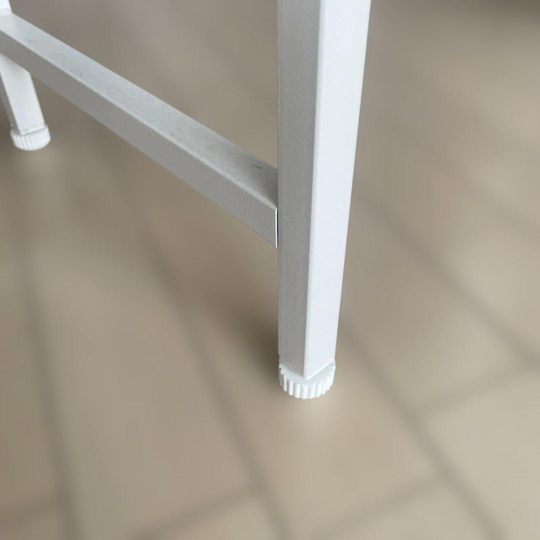 山善　木目調折りたたみテーブル　2個セット