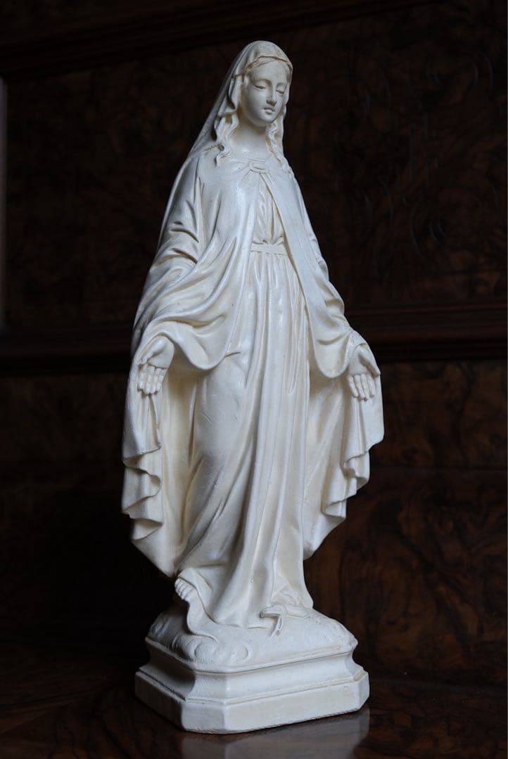 ◎フランスアンティーク　1920年頃　癒しの御顔、美しい聖母マリア像