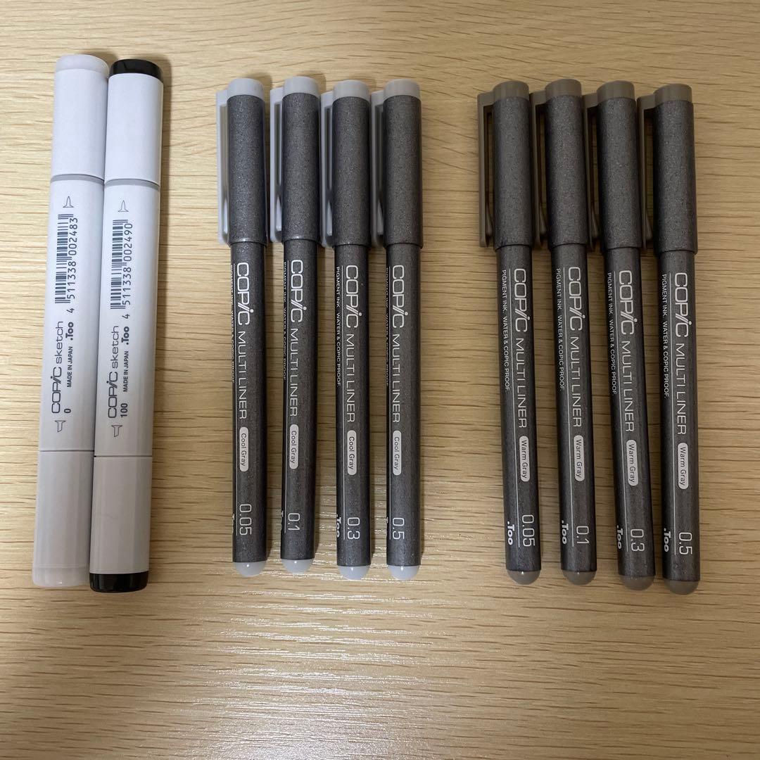 コピックスケッチ254本その他セット