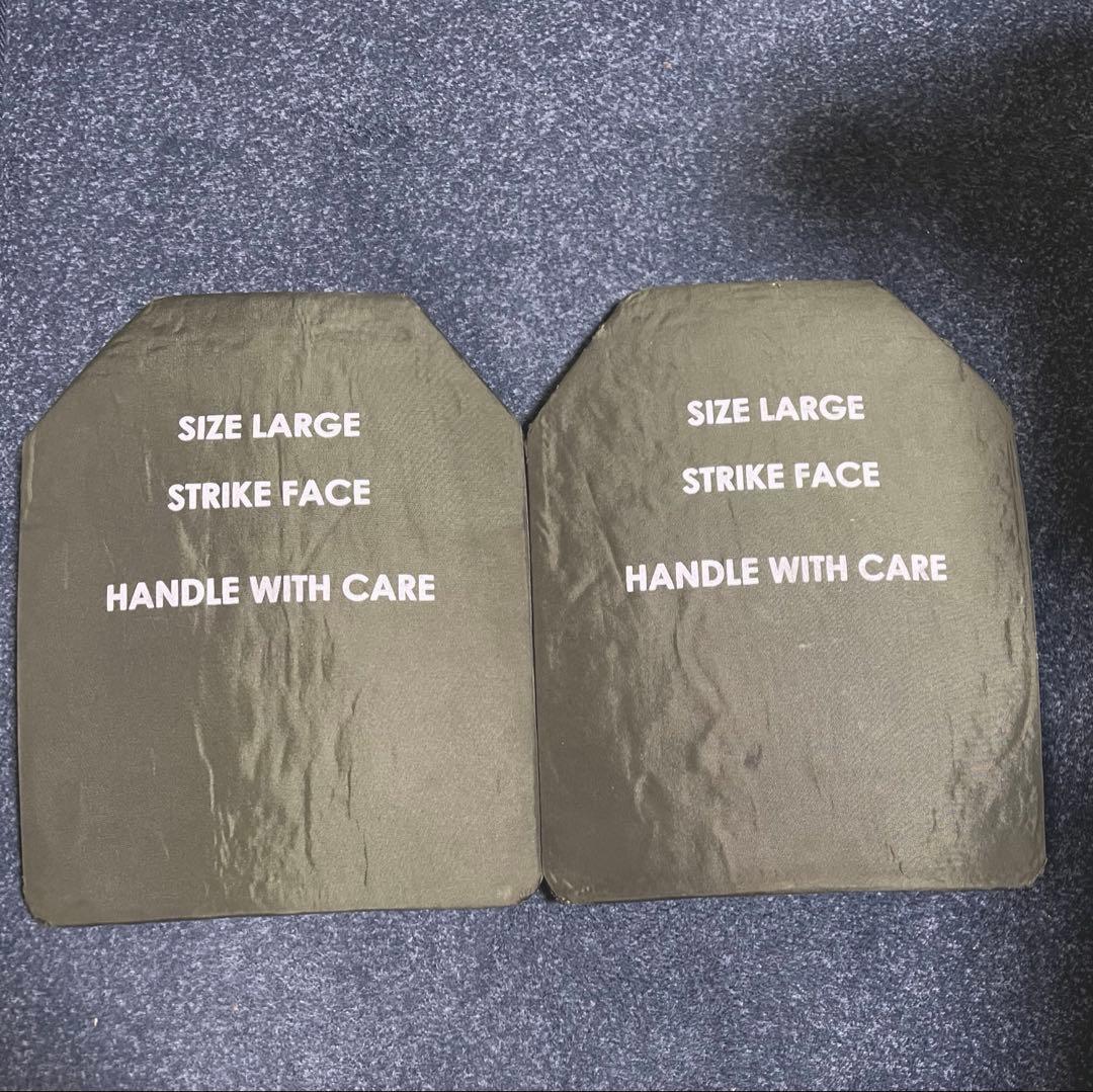劇レア 米軍実物 USED品　キャリアプレート Lサイズ 2枚組