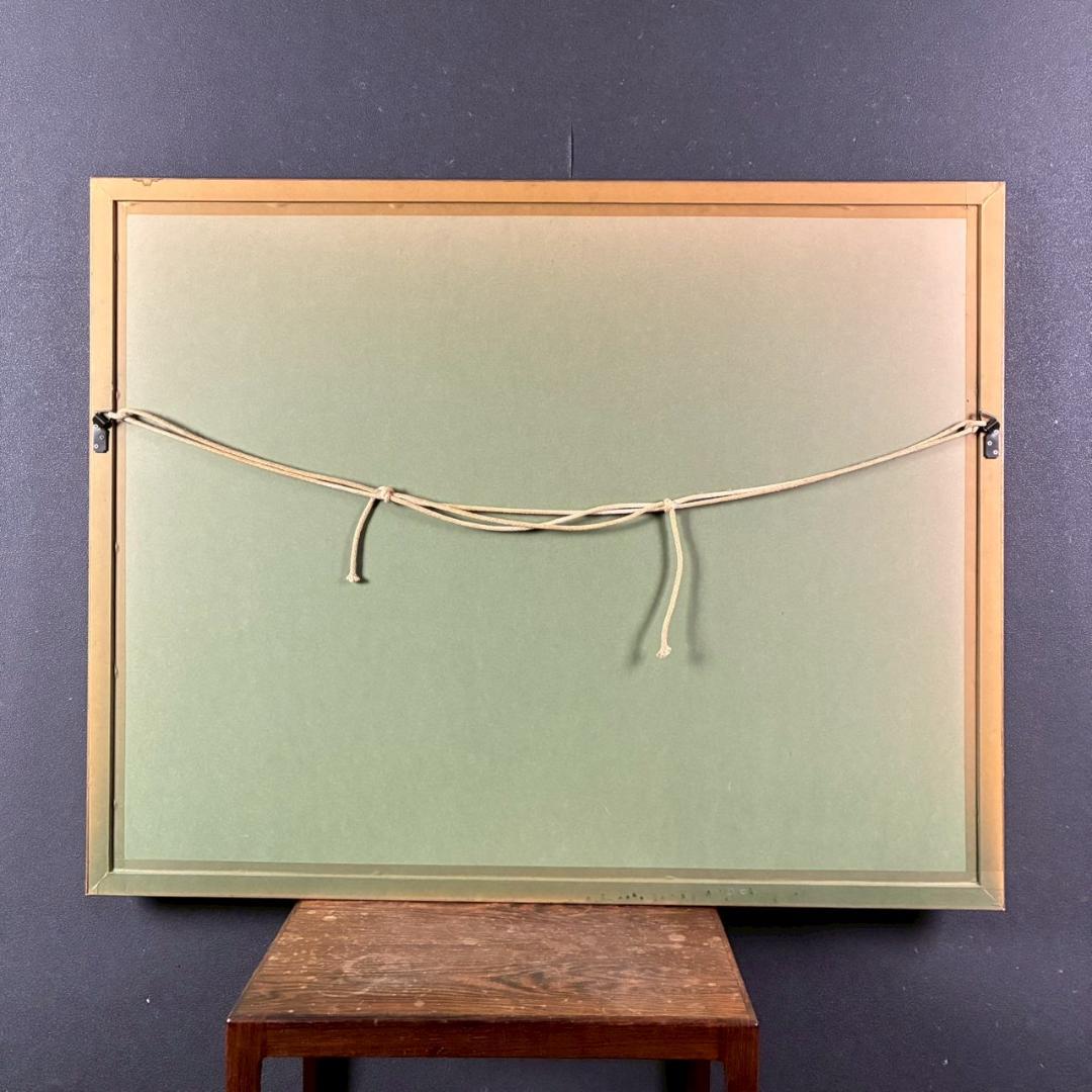 美品 ベルナール・カトラン「白い薔薇の小さな花束」リトグラフ 大作 サイン入