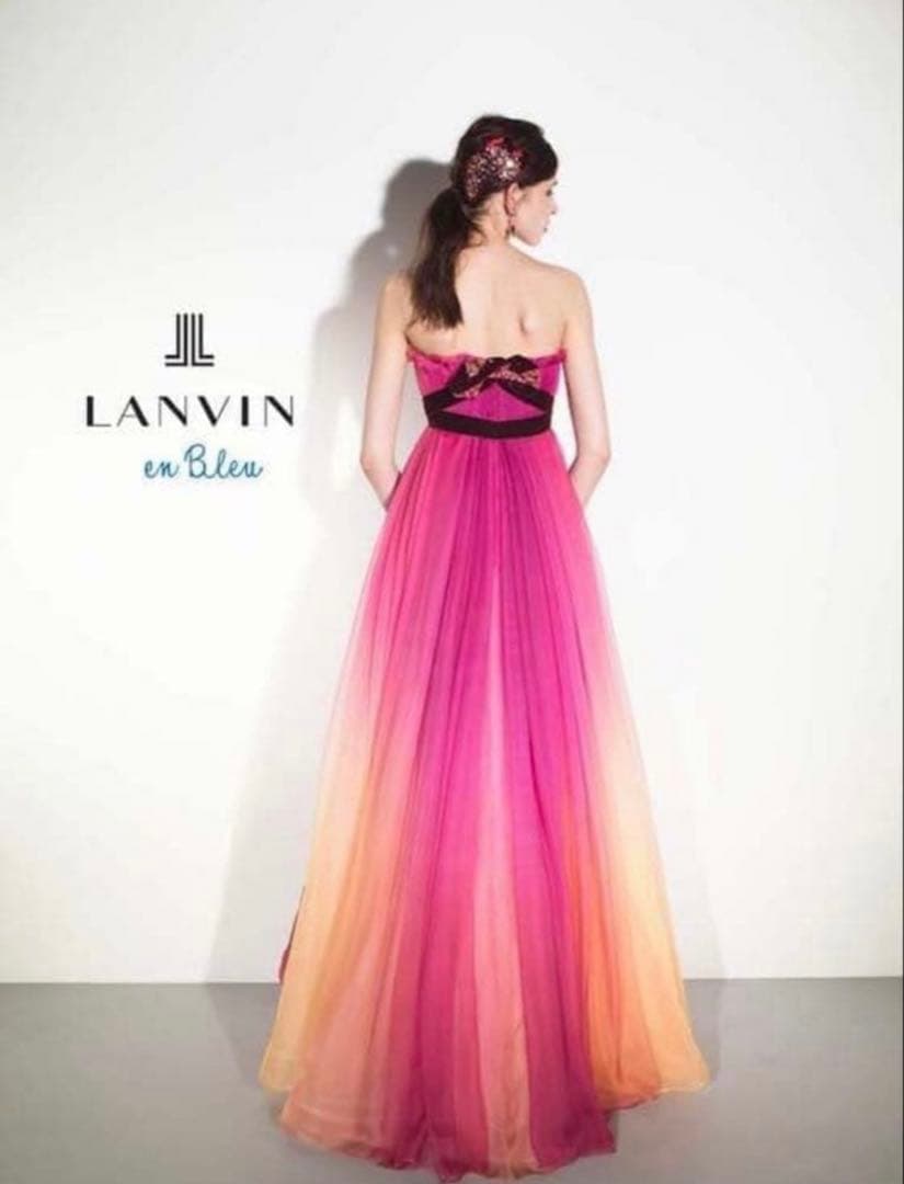 LANVIN en Blue カラードレス　ピンク　ランバン　ウェディング