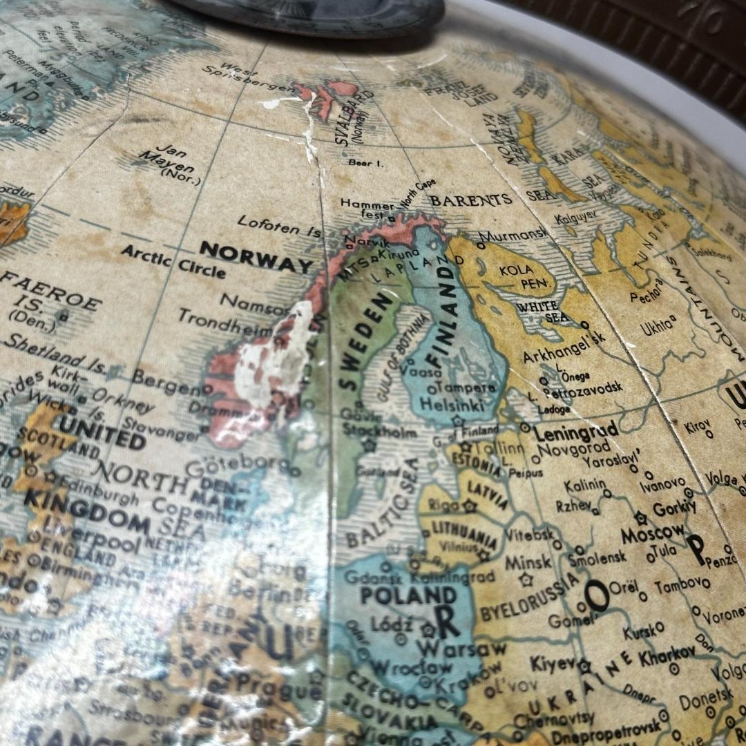 アメリカ製 ヴィンテージ地球儀 REPLOGLE GLOBES