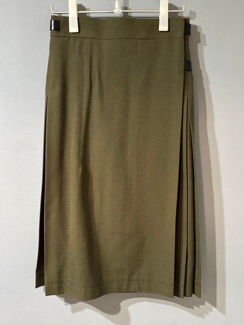 Nigel Cabourn プリーツスカート サイズ8 オリーブ