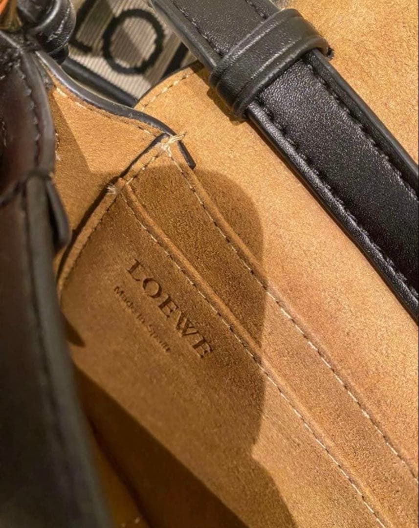 ロエベ　ゲート　黒 ショルダー　バッグ