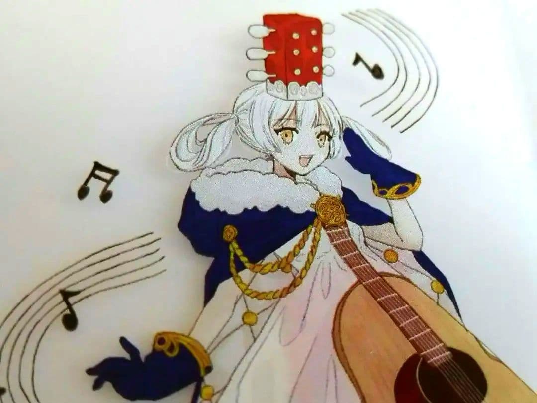 J25＃春之声(霧面PET)阅后即焚 切り売り海外人物マステ女の子音楽楽器音符