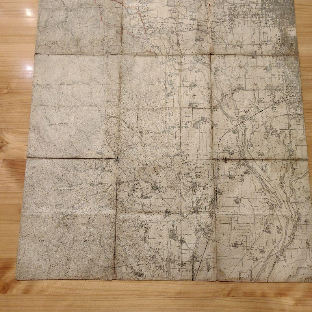 古地図　京都　約１００年前の地図　大正11年　コレクション　昔の地図　最安値