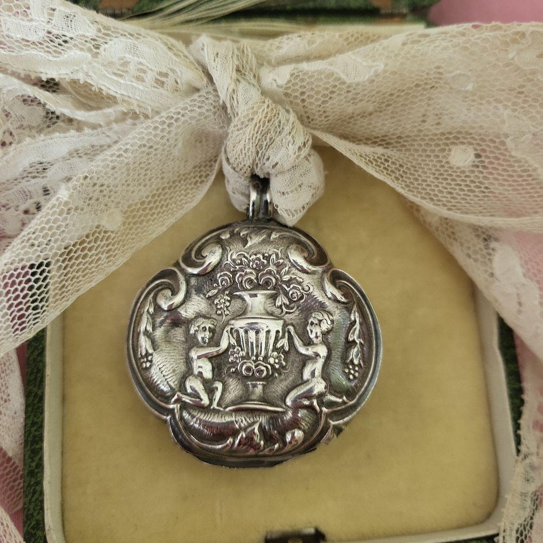 フランスアンティーク シルバー ラトル ガラガラ ④