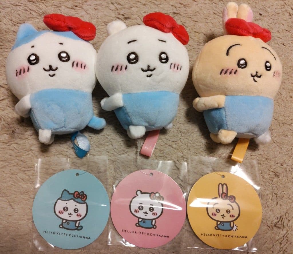 ちいかわ サンリオ 持ちます マスコット ハローキティ 3種