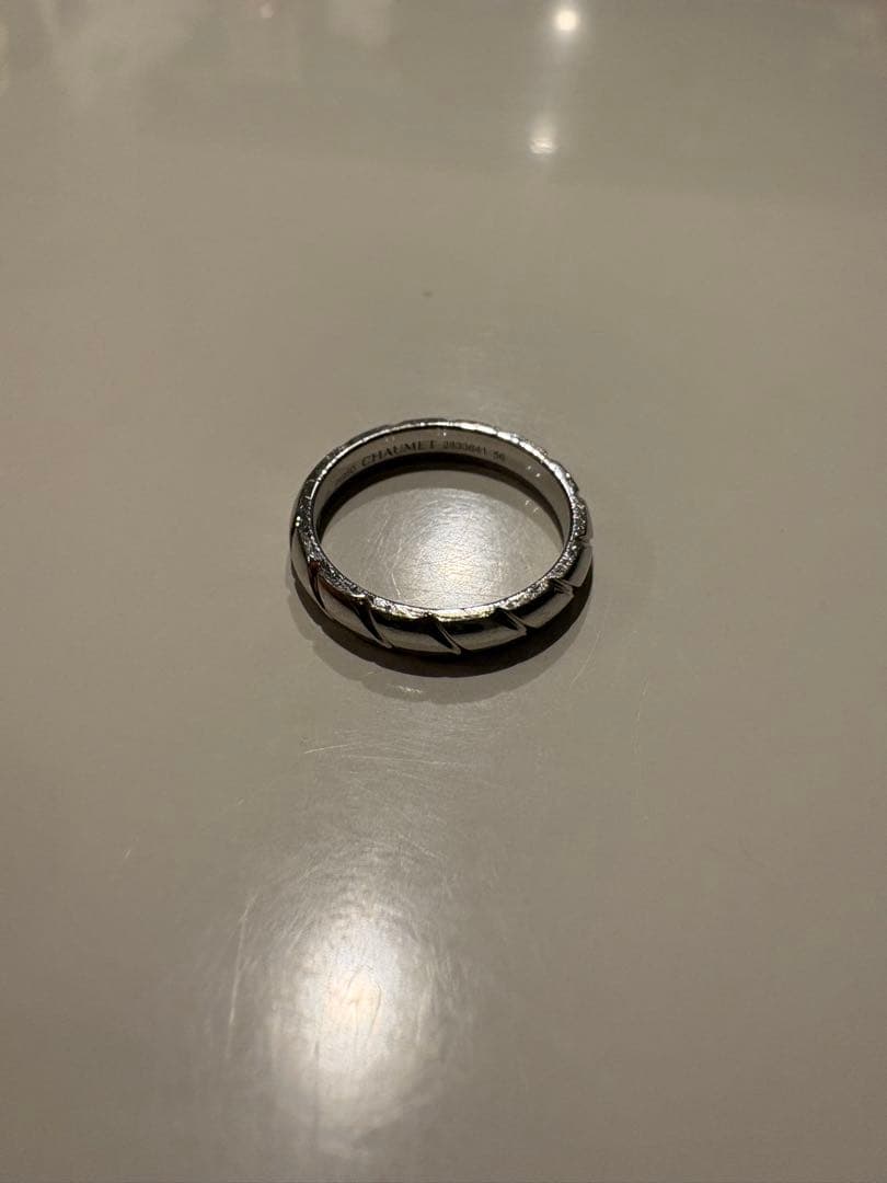 ショーメ　プラチナリング　16号　トルサード リング