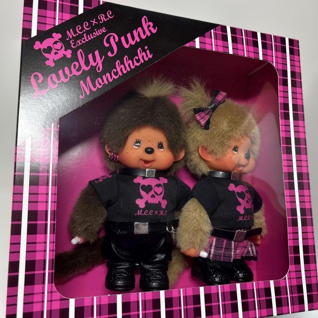 新品 ラブリーパンク モンチッチ ペア monchhichi 582