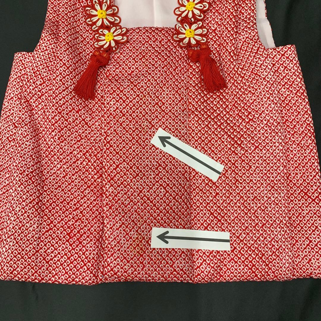 509agu10□七五三 三歳 女の子 着物&被布 金駒刺繍 鞠□美品