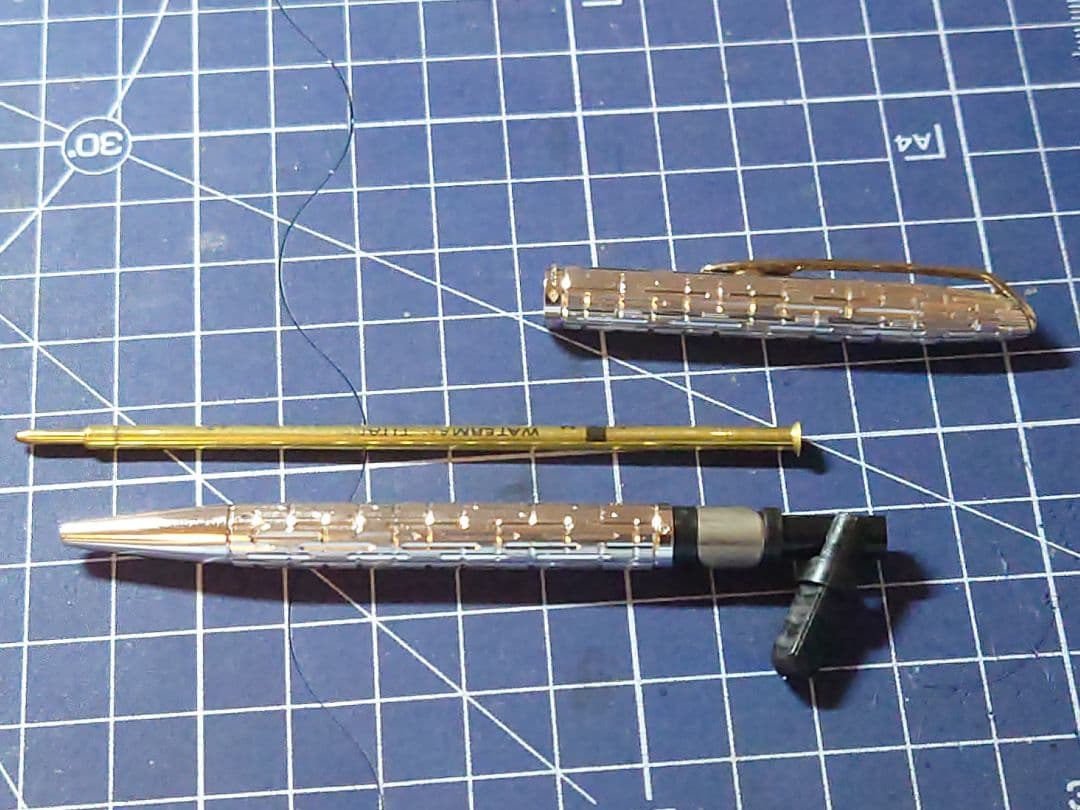 ウォーターマン CF クロコダイルARGENT MASSIF(純銀) ボールペン