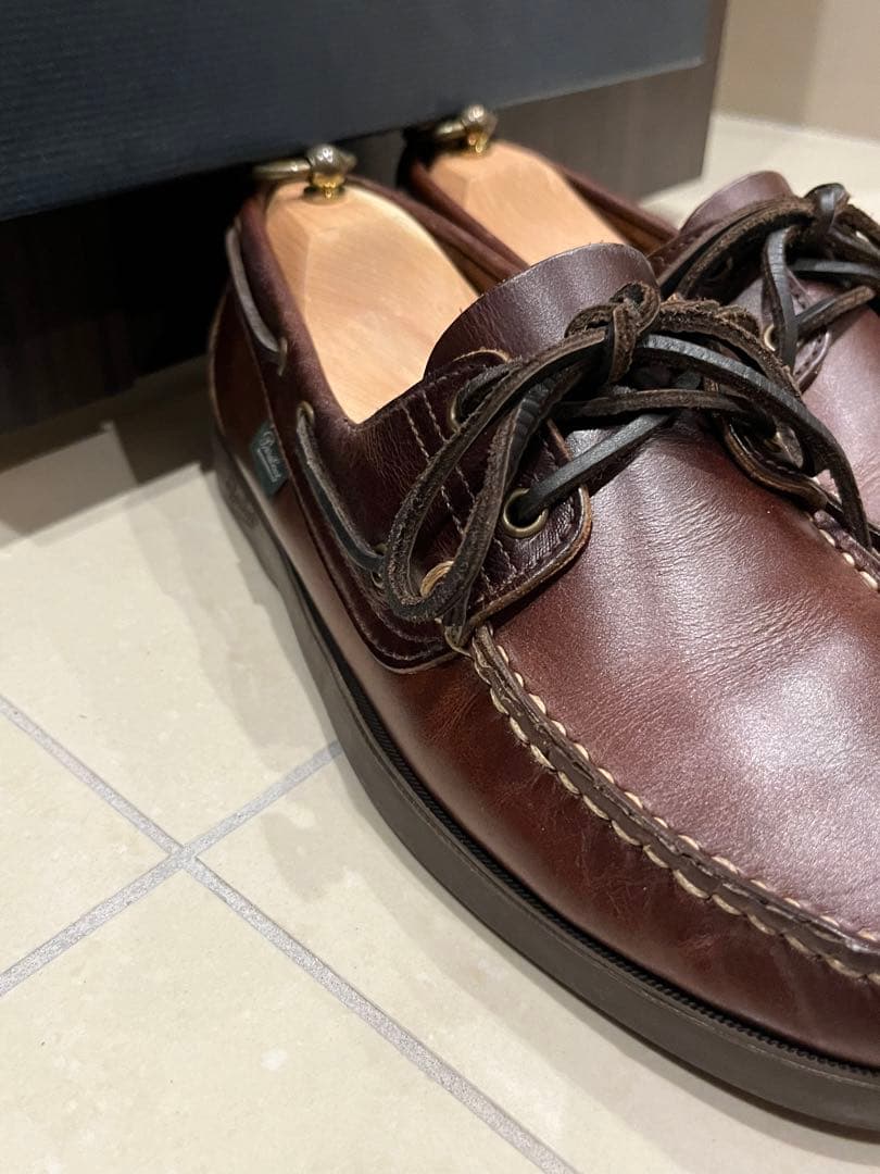 【美品】paraboot BIRTH バース モカシン 6.5 マロン